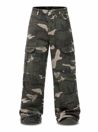 Jeans tela militare baggy