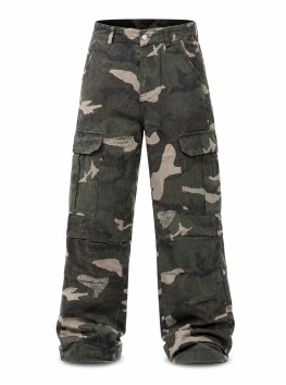 Jeans tela militare baggy