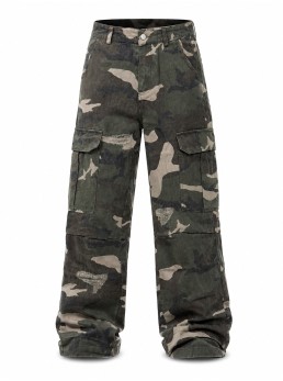 Jeans tela militare baggy